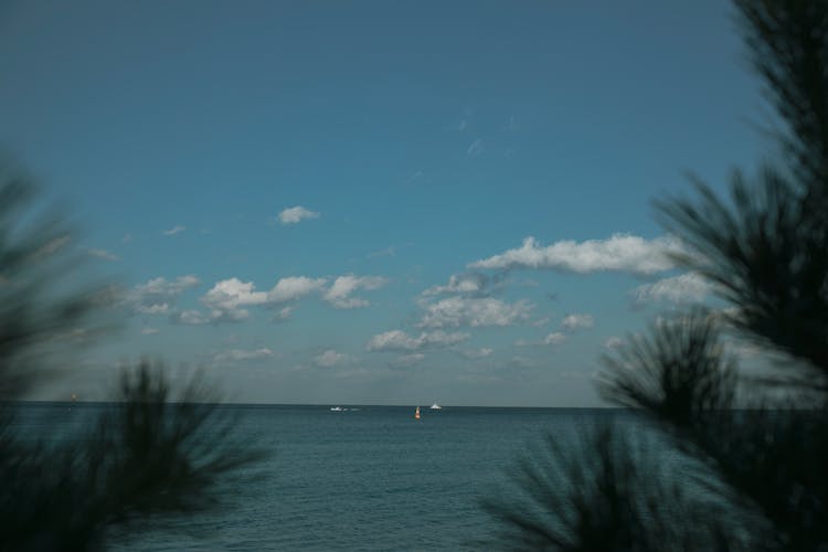 Sea And Clouds On Sky