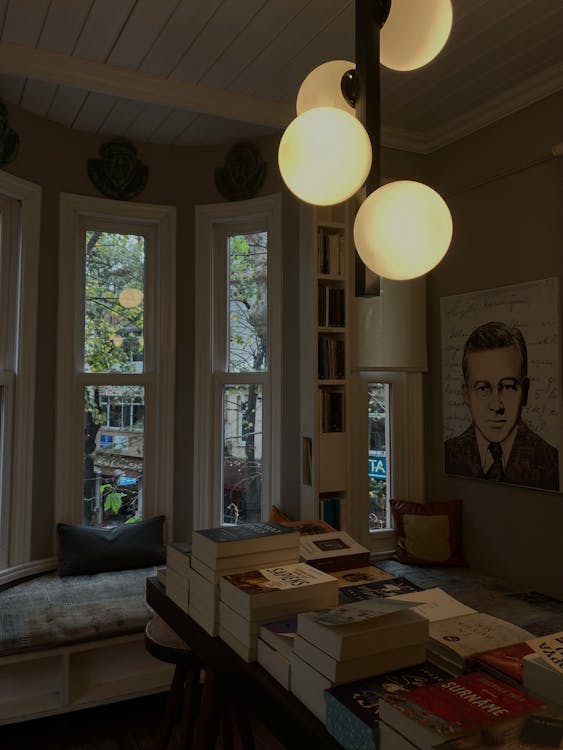 Books on Table in Living Room