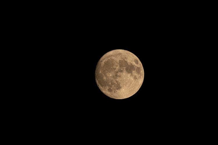 Full Moon During Night Time