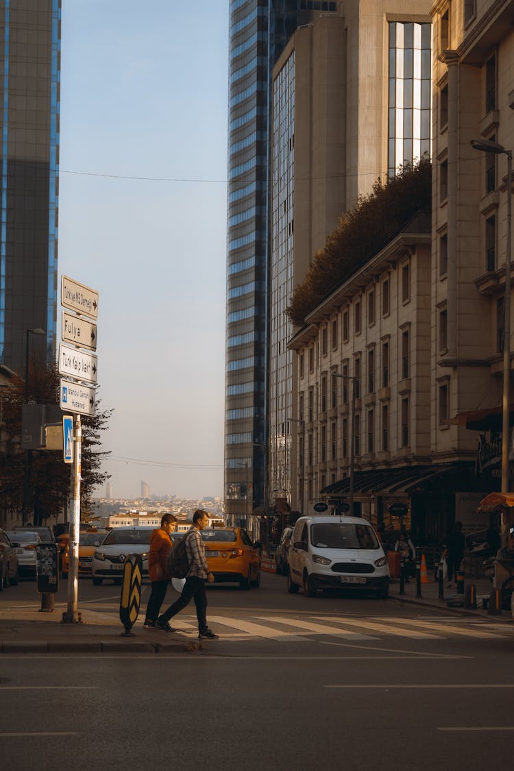 Men Crossing The Road