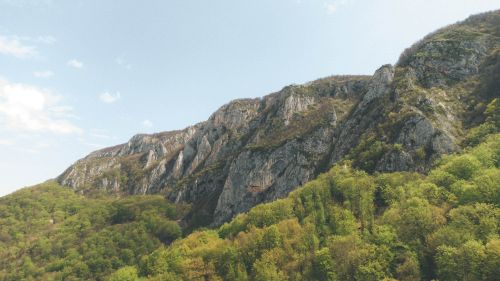 Free Breathtaking view of the Carpathian Mountains with lush greenery in spring, Sălciua, Romania. Stock Photo