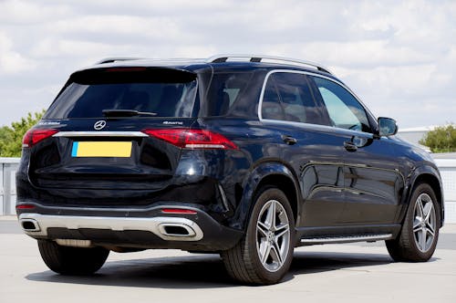 Black Mercedes-Benz GLE on a Parking Lot 