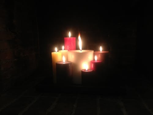 Free stock photo of candles, dark Stock Photo