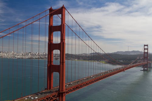 Foto stok gratis agung, eksterior bangunan, jembatan Golden Gate