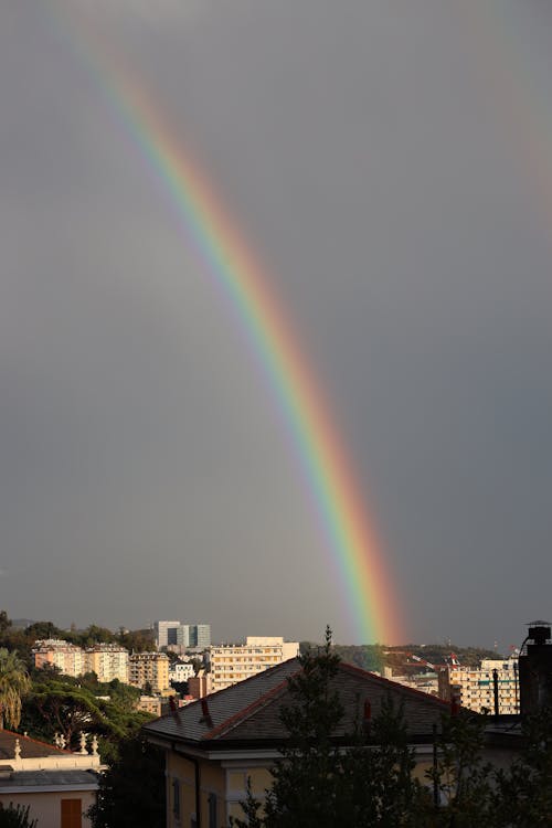 Fotos de stock gratuitas de arco iris, cielo, ciudad