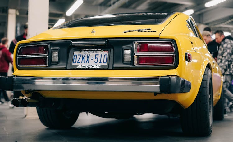 The Bumper Of A Vintage Nissan S30