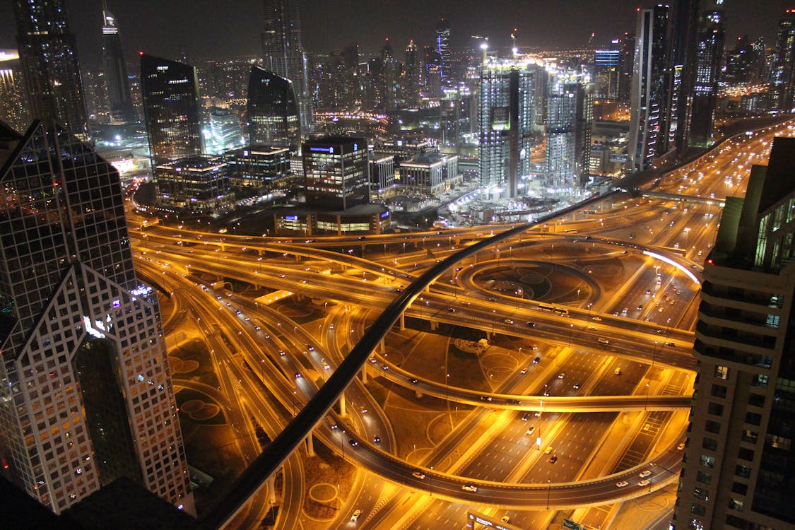 Ilmainen kuvapankkikuva tunnisteilla arkkitehtuuri, autot, Dubai
