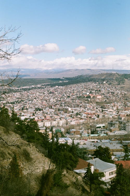 丘陵, 垂直拍攝, 城市 的 免費圖庫相片