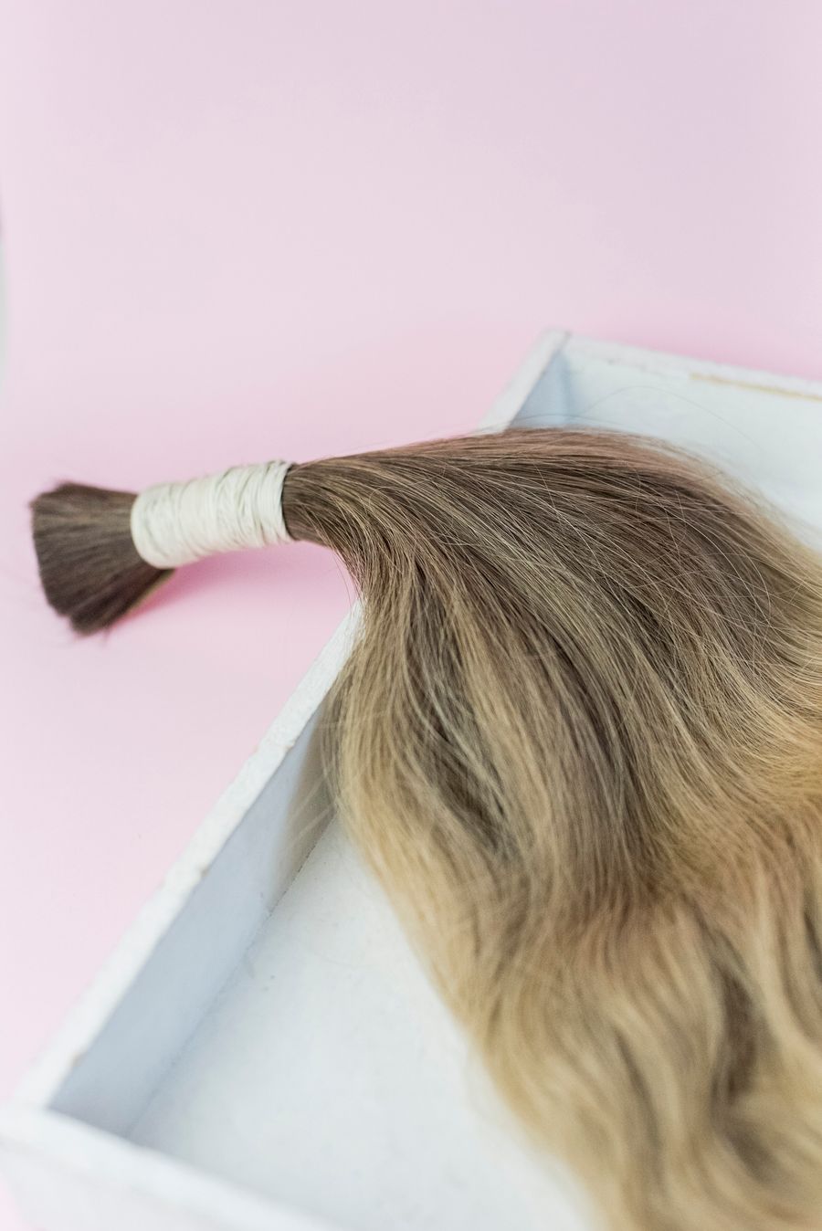 Détail d'une mèche de cheveux