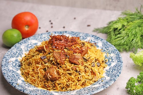 Rice Dish with Meat Flakes Toppings
