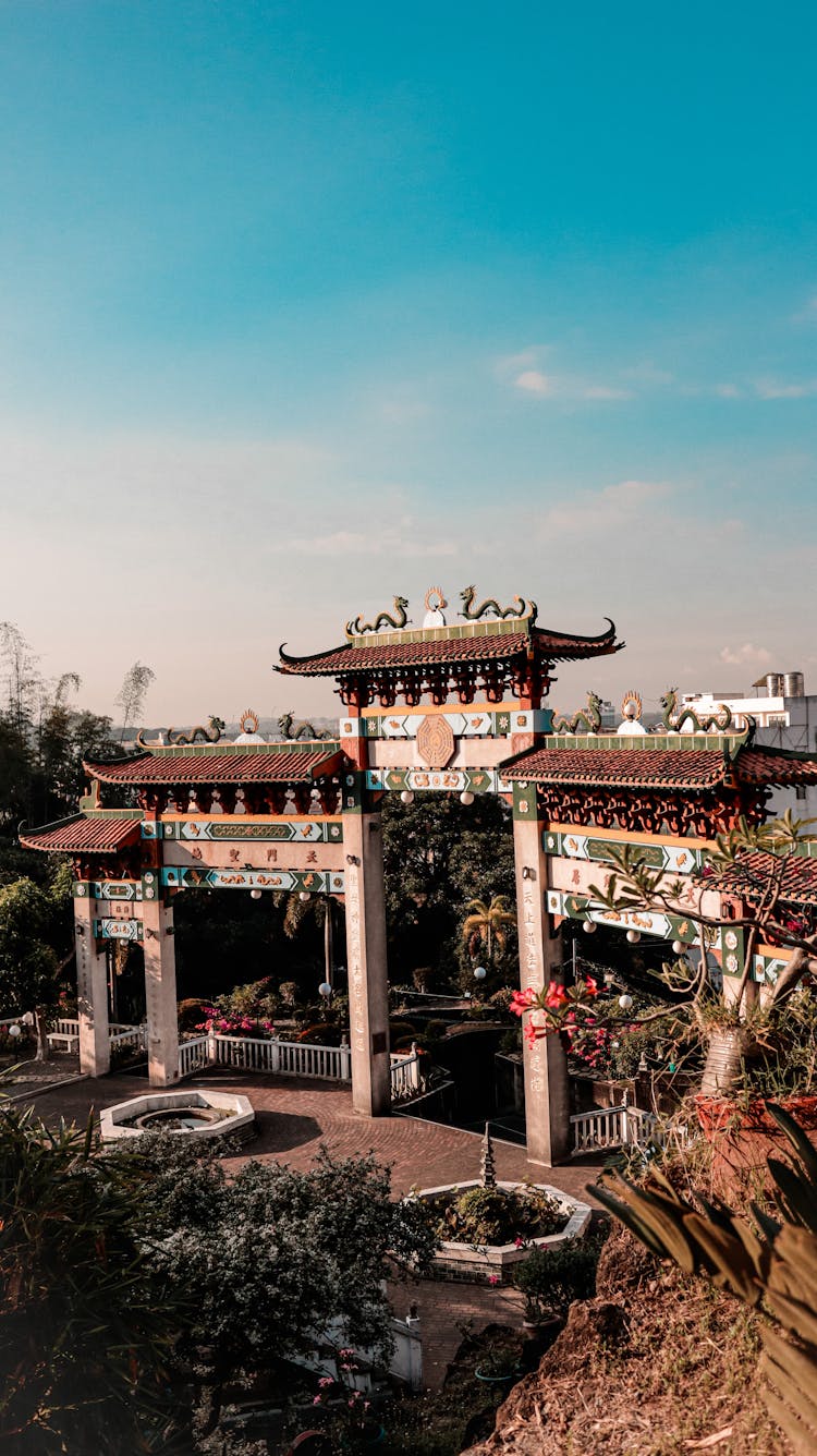 Gate Of The Ma-Cho Temple In San Fernando