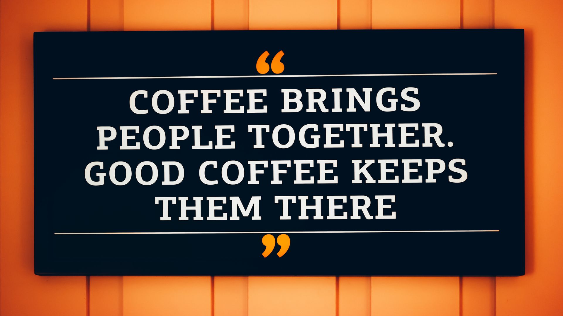 Panaflex: Exploring the Versatile Printing Material 5 A motivational coffee quote displayed on a decorative sign — panaflex