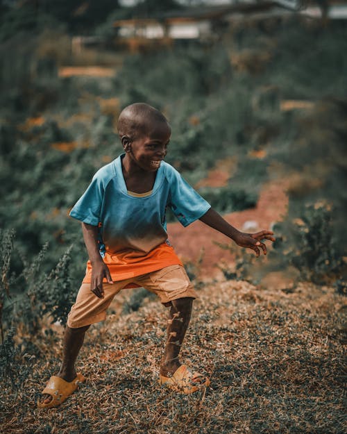 Smiling Boy in T-shirt