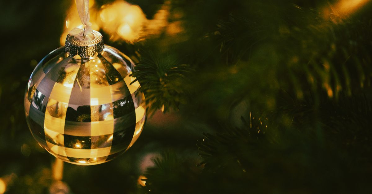 A Christmas Bauble Hanging Free Stock Photo a-christmas-bauble-hanging-free-stock-photo
