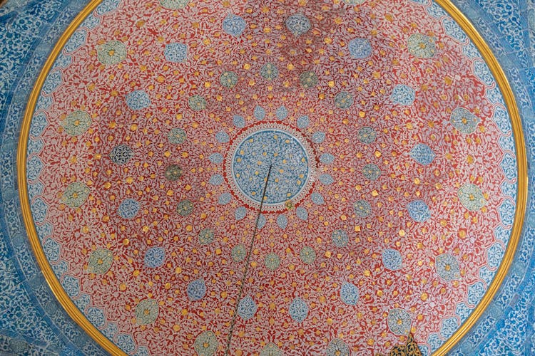 Geometric Patterns Decorating Ceiling