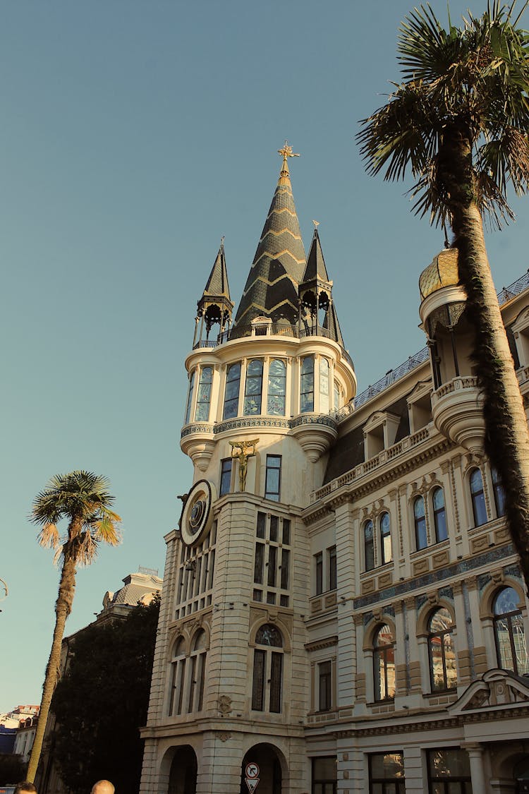 Tower With Astronomical Clock In Batumi