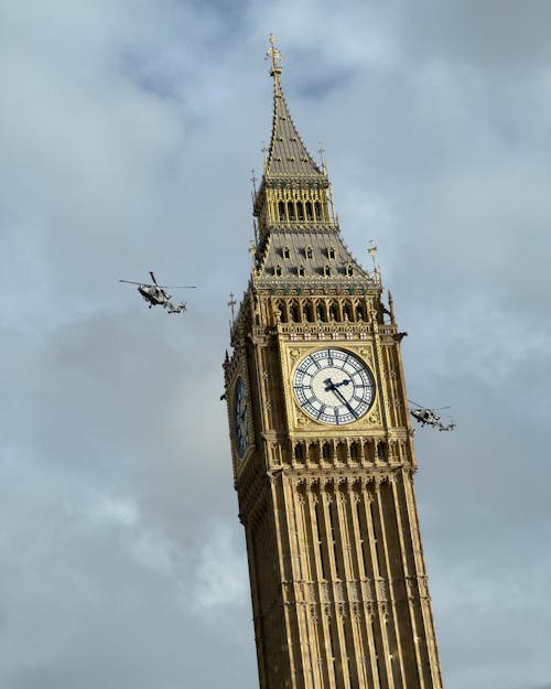 Δωρεάν στοκ φωτογραφιών με big ben, αξιοθέατο, ελικόπτερα