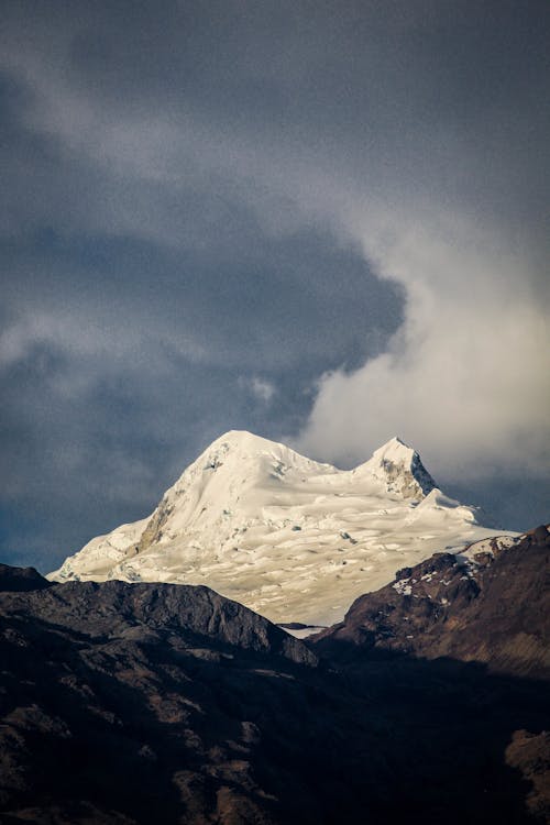 Snow Covered Mountain Under the Sky