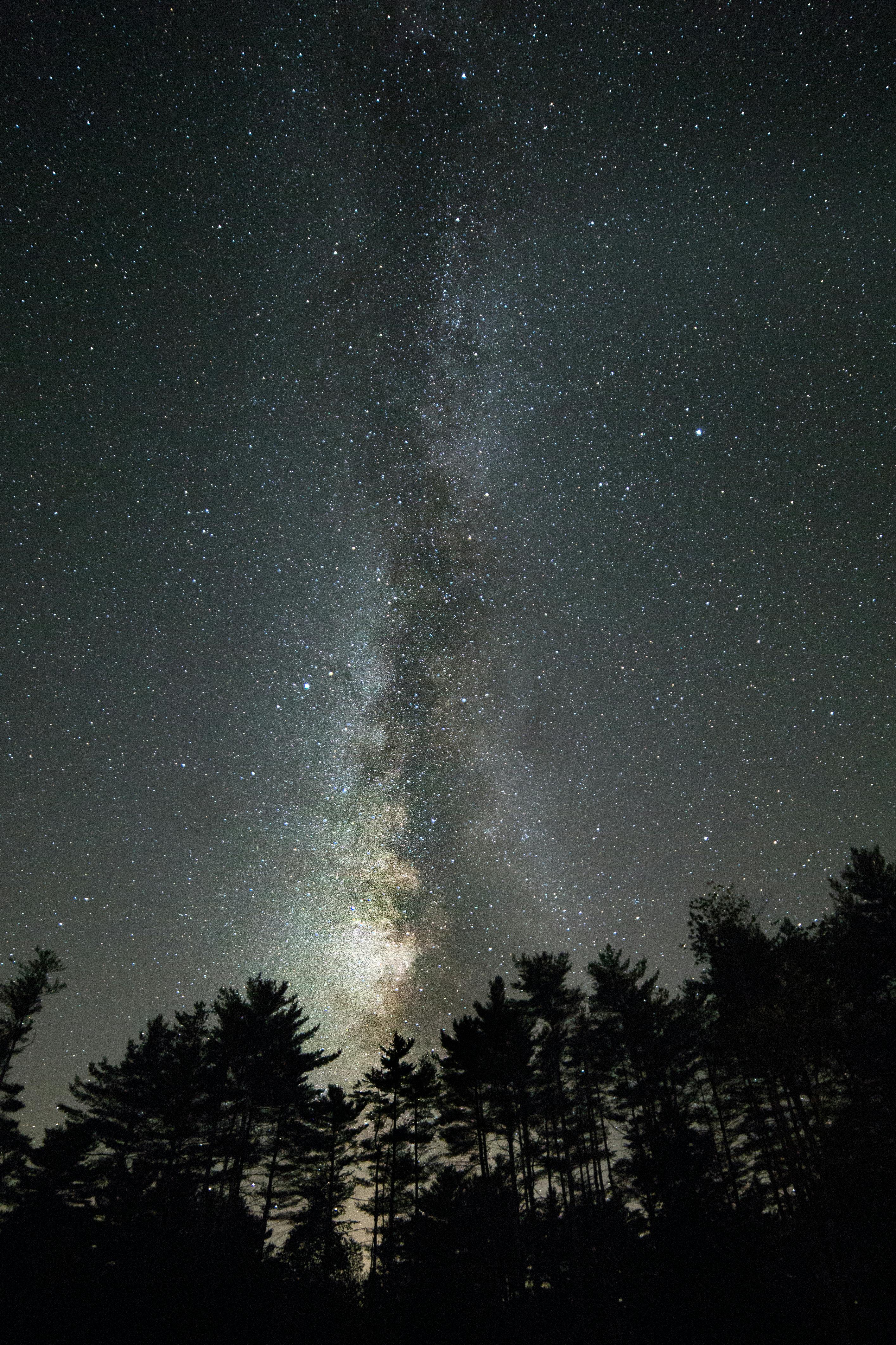 夏 夜 天の川の無料の写真素材