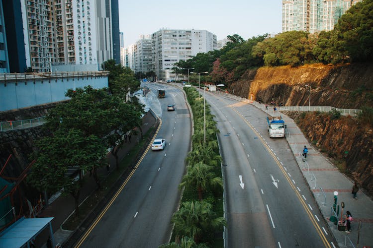 Photo Of A Wide Road In A City