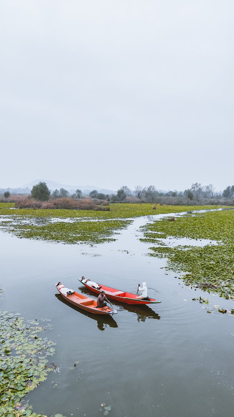 Boats On River