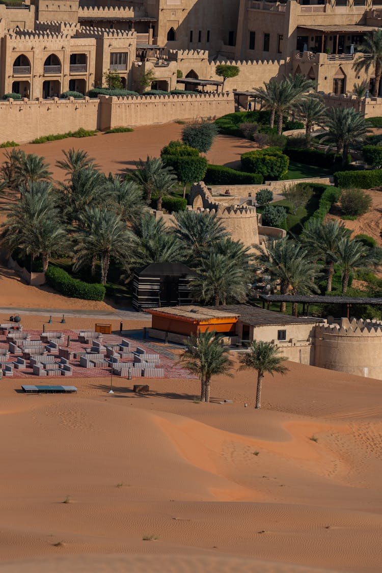 Drone Shot Of Qasr Al Sarab