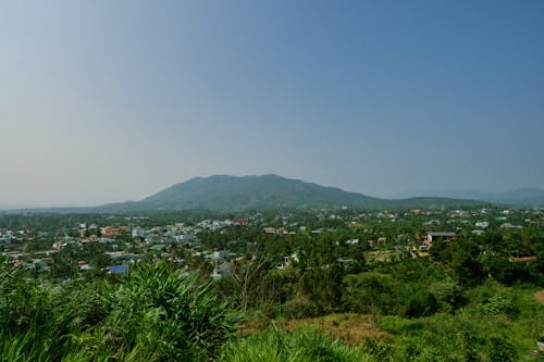 Houses Near Mountain