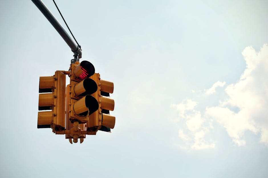 Traffic Light Under Blue Sky