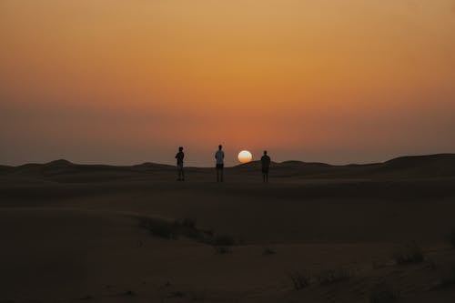 日落, 晴朗的天空, 沙漠 的 免費圖庫相片