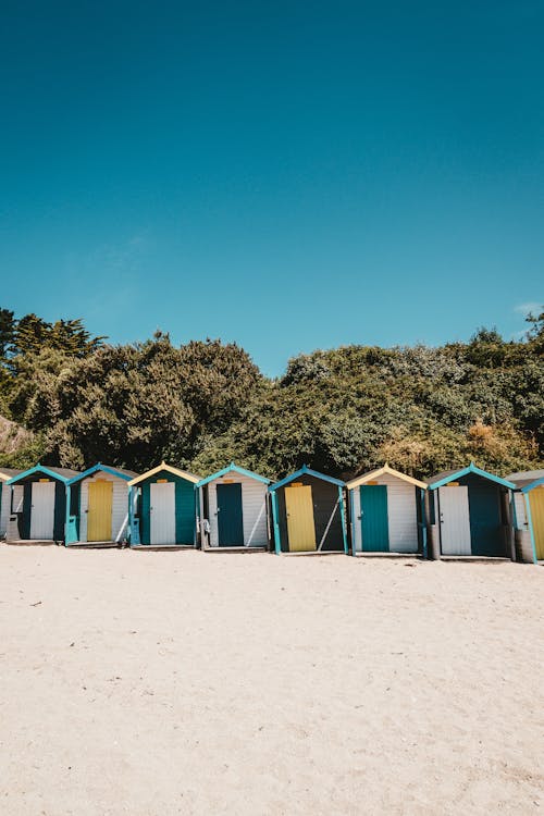 Photo of Huts on a Beach 