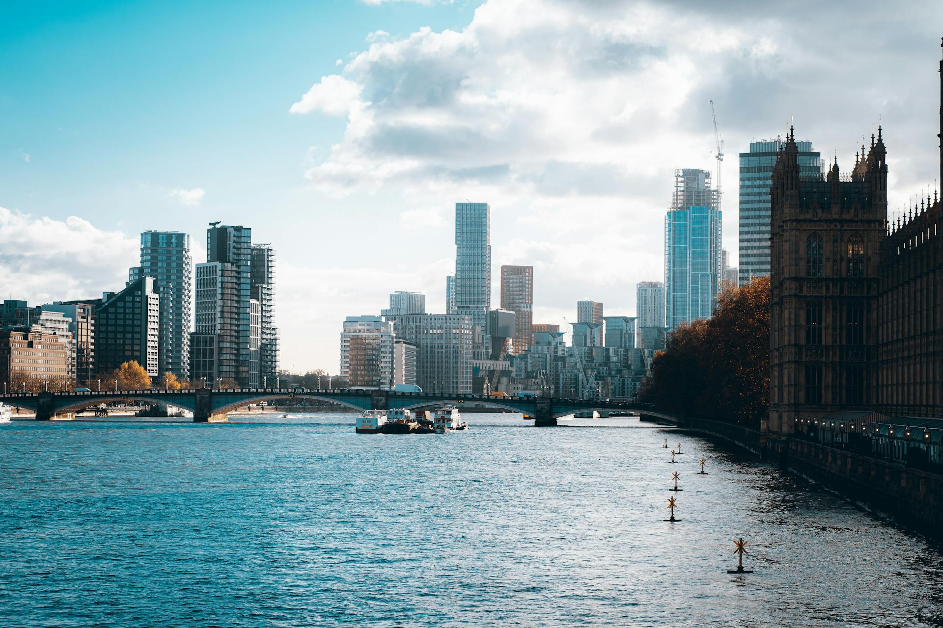 Thames and London Skyscrapers