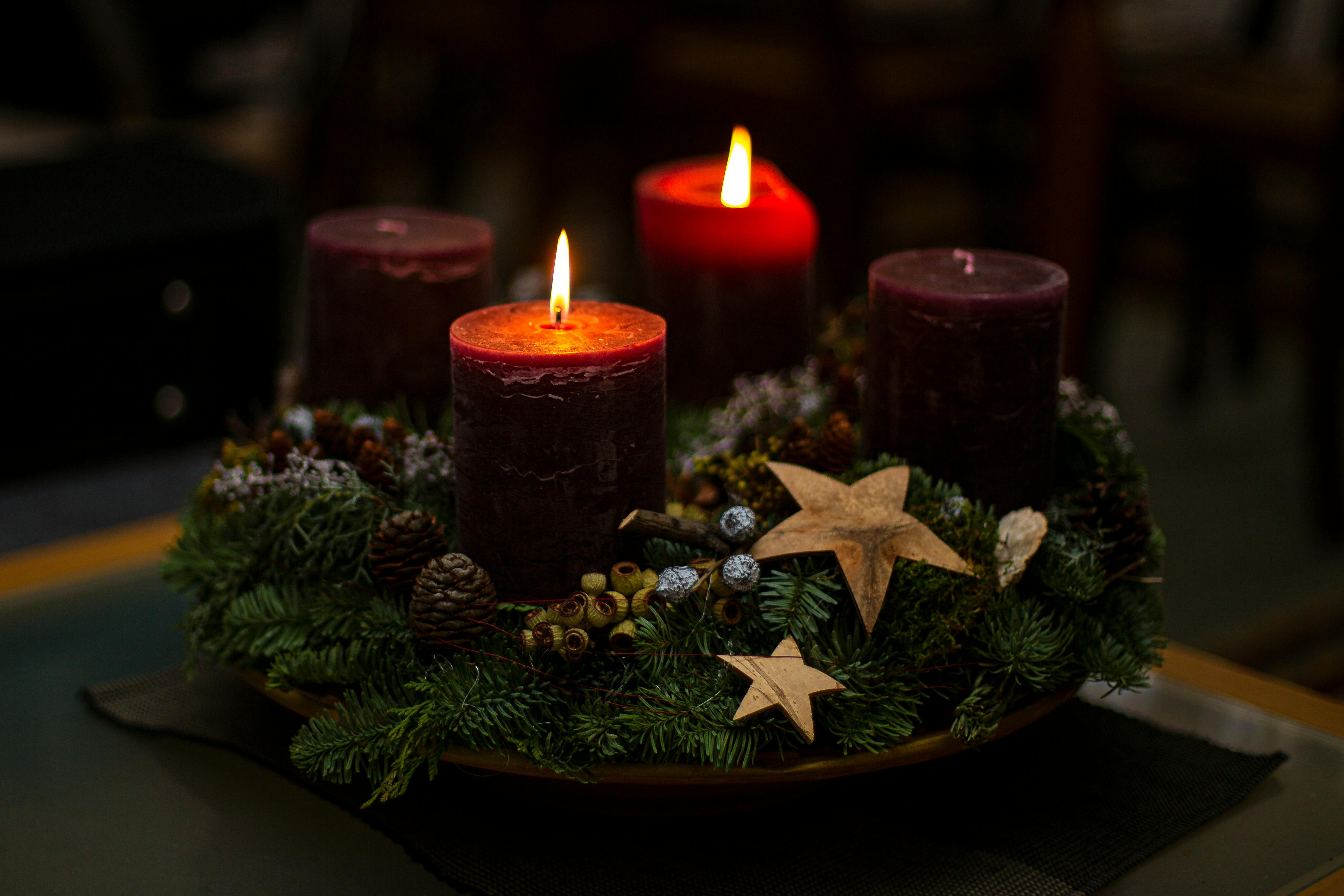 Wax Candles and Decorations · Free Stock Photo