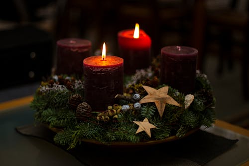 Wax Candles and Decorations