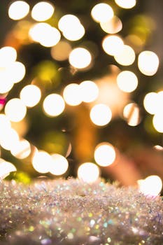 Warm and magical bokeh lights perfect for Christmas and festive holiday themes.