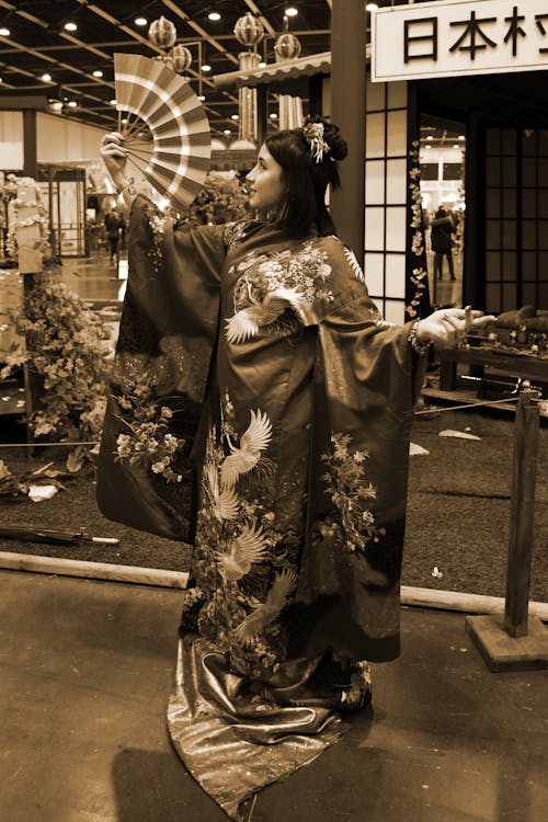 Free stock photo of kimono, traditional clothes, young girl