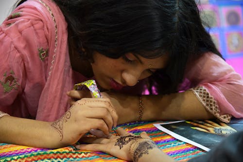 Free stock photo of henna, henna tattoo, mehndi