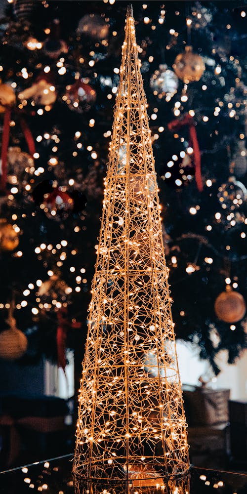 Free Lights on Christmas Decoration Stock Photo