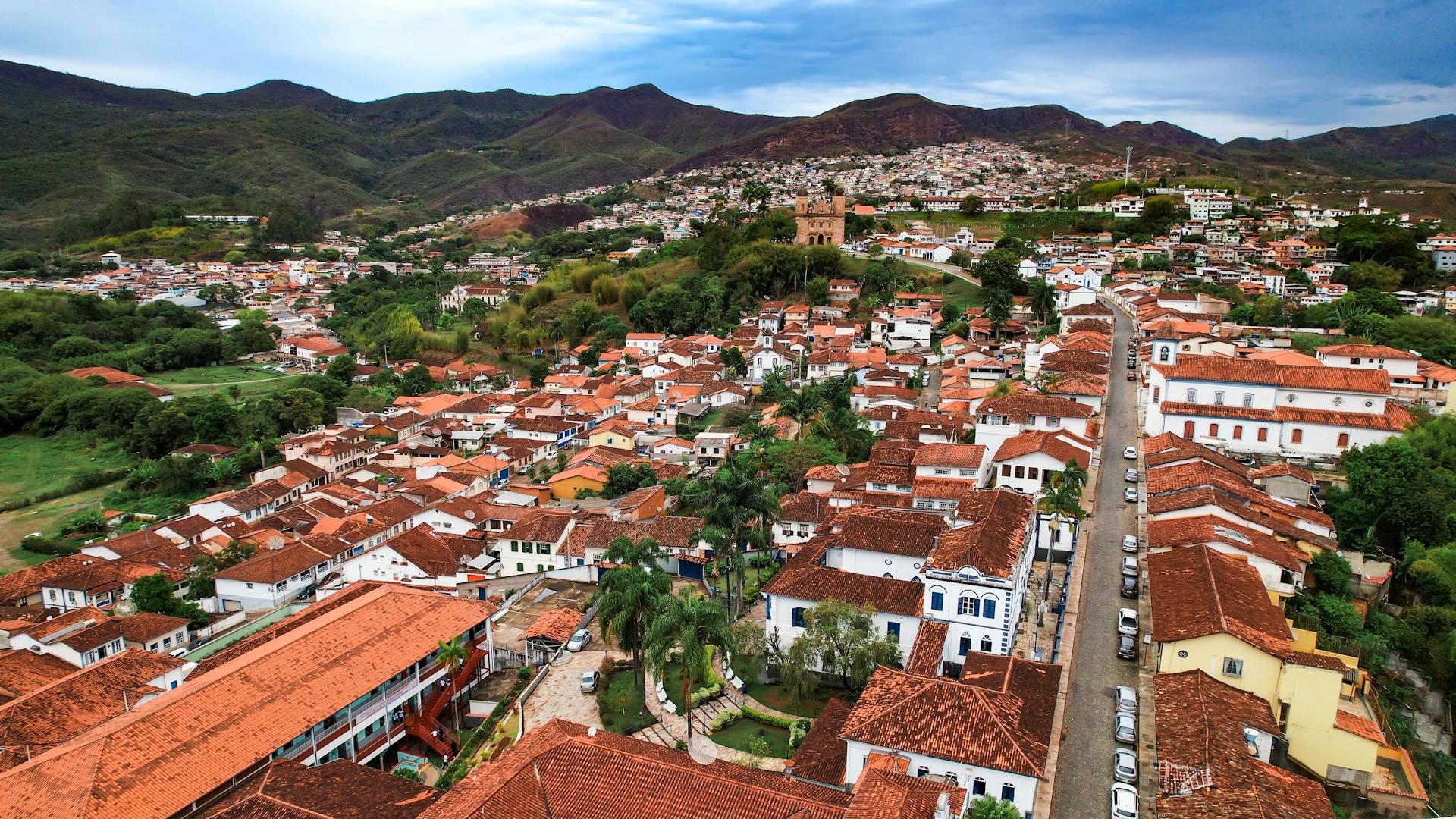 An Aerial Shot of the City of Marina in Brazil