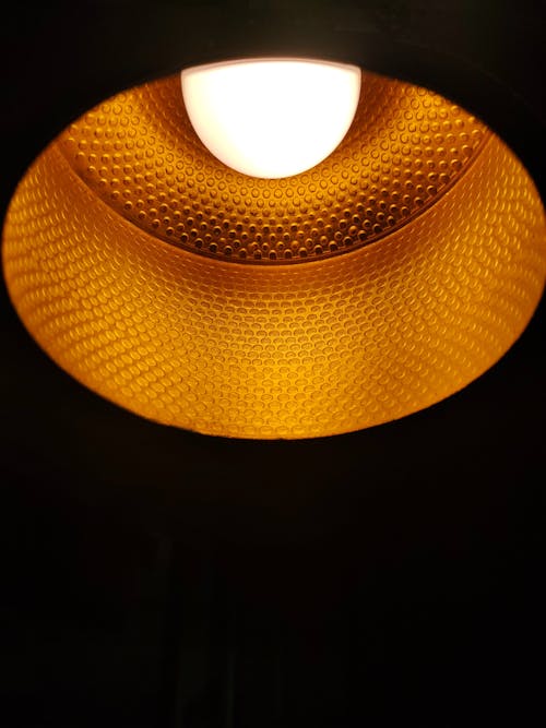 Embossed Copper Surface of the Lamp Reflector