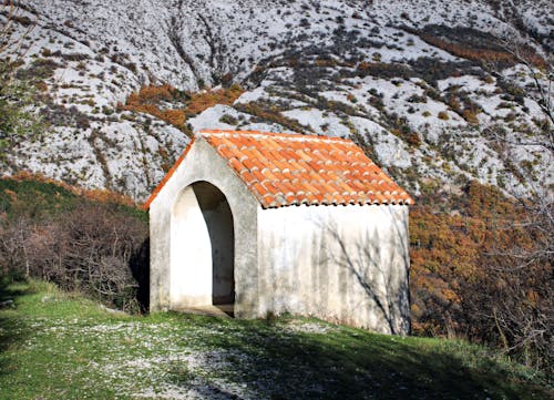 Concrete Hut in Mountains
