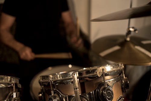 Kostnadsfri bild av chrome, cymbal, instrument