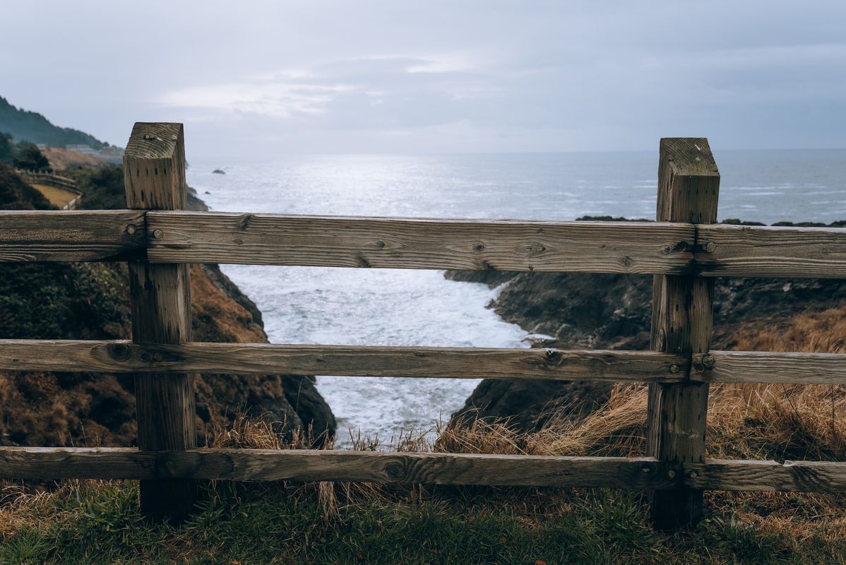 A wooden rail fence at the edge of a bluff - The Boundaries of God's Law