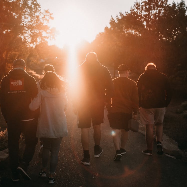 Group Of People Walking Together