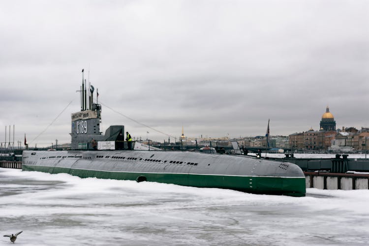 Submarine In The Harbor 