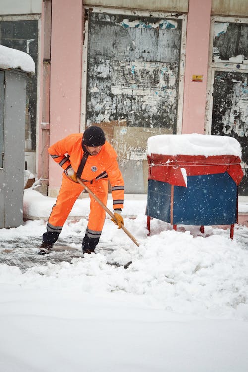 Man Removing Snow