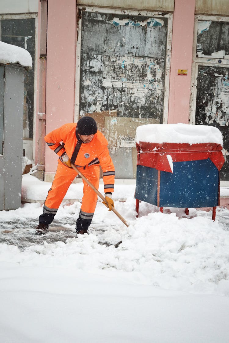 Man Removing Snow