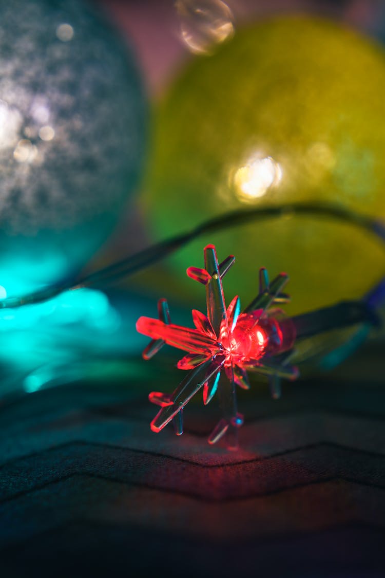 Close-Up Photo Of Christmas Light