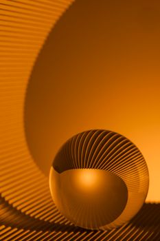 Muster & Orange – Bezauberndes 3D Render