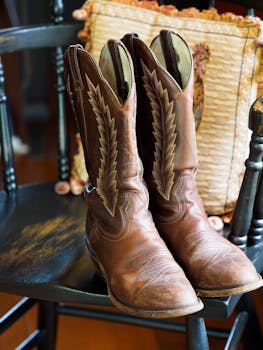 Cowboy and Vibram boots