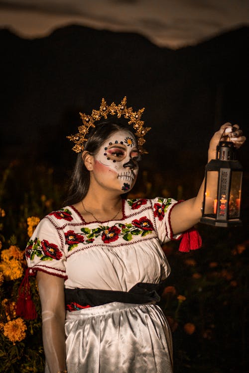 Ingyenes stockfotó a halál napja, arcfestés, catrina témában